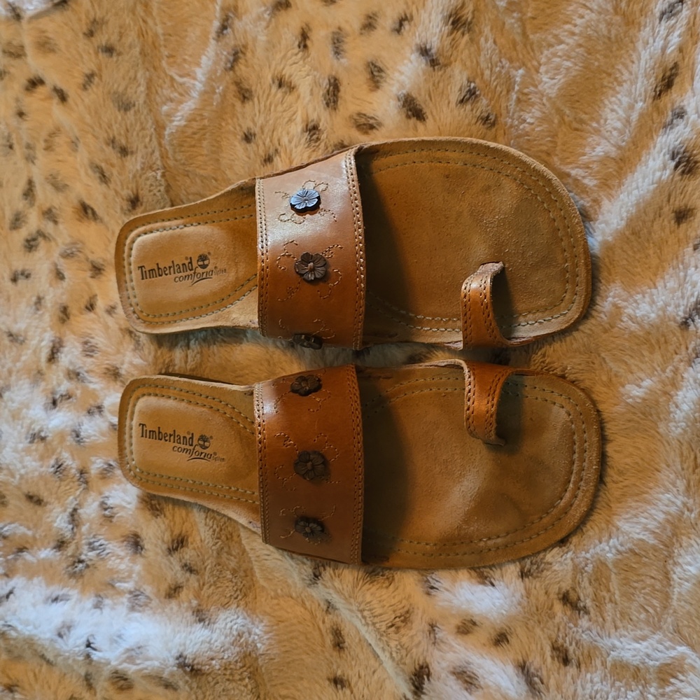 Timberland leather toe thong